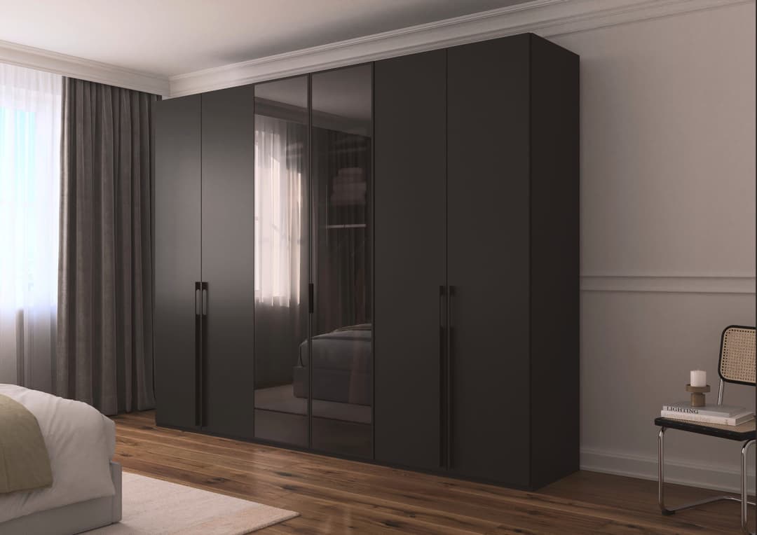 rauch Drehtürenschrank SKAT SHINE | Grau