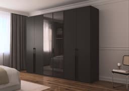 rauch Drehtürenschrank SKAT SHINE | Grau