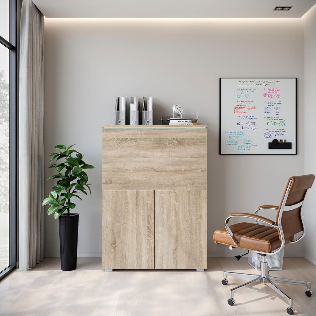 home affaire PC-Schrank Vera | Braun