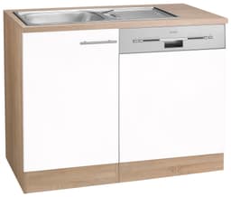 OPTIFIT Spülenschrank Kalmar | Weiß