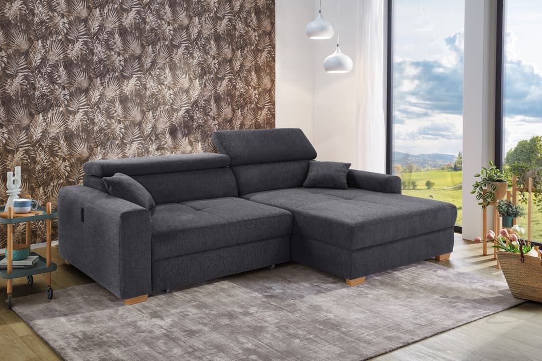 Jockenhöfer Gruppe Ecksofa Slider L-Form | Grau