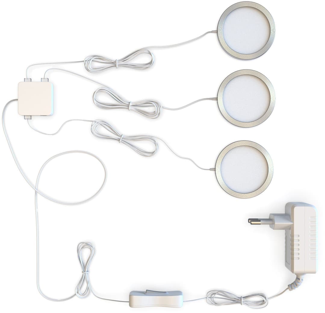 B.K.Licht Unterschrankleuchte | Silber