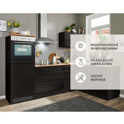 BASIC by Balculina Winkelküche Jazz | Schwarz