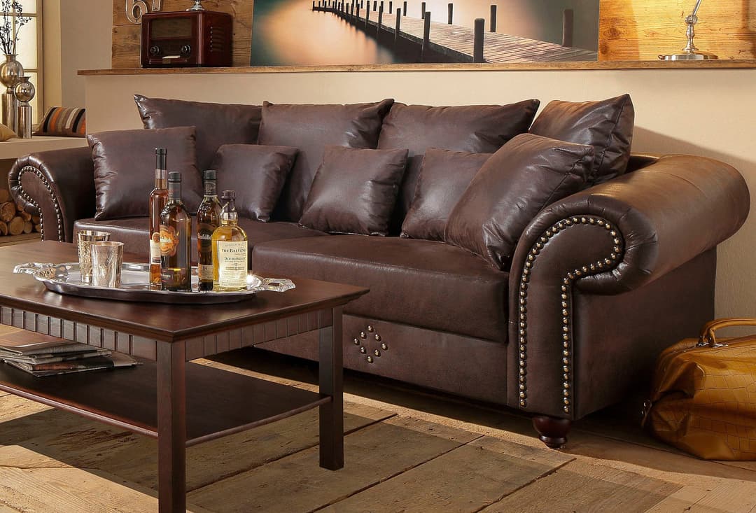 Home affaire Big-Sofa King George Mega Sofa | Braun