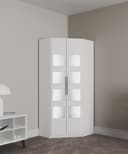 priess Eckkleiderschrank Saragossa | Weiß
