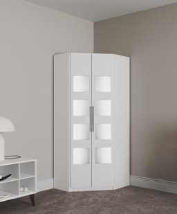 priess Eckkleiderschrank Saragossa | Weiß
