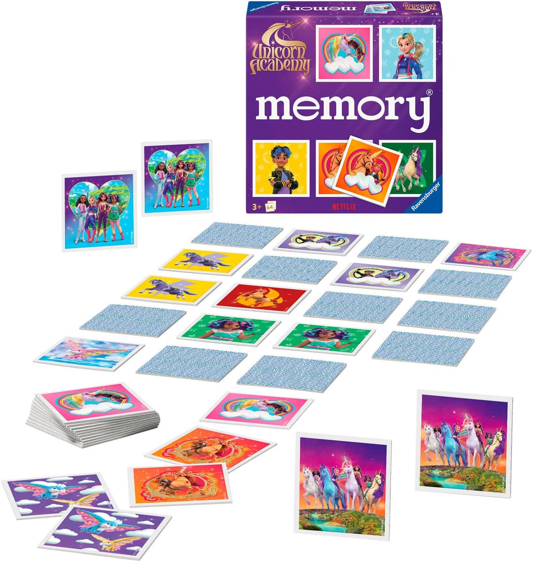 Ravensburger Spiel memory® Unicorn Academy | Mehrfarbig