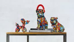 Casablanca by Gilde Tierfigur Mops Urban Graffiti | Mehrfarbig