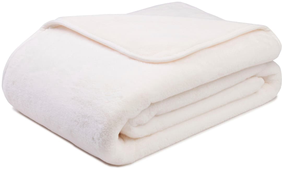 Wohndecke Merino Wendewohndecke | Weiß