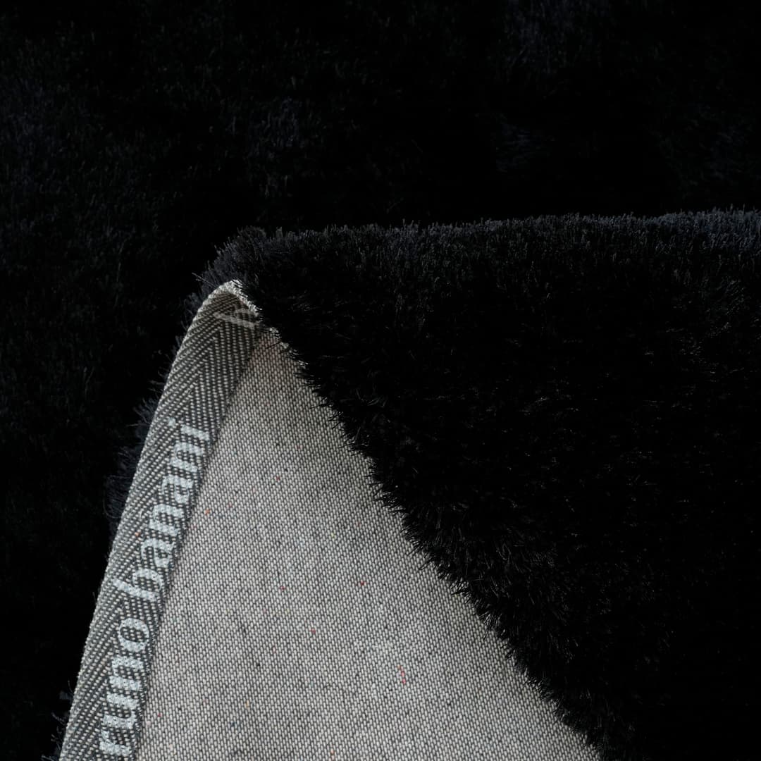 Bruno Banani Hochflor-Teppich Dana Bean shape | Schwarz