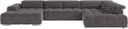 COTTA Wohnlandschaft Orion U-Form | Grau 2