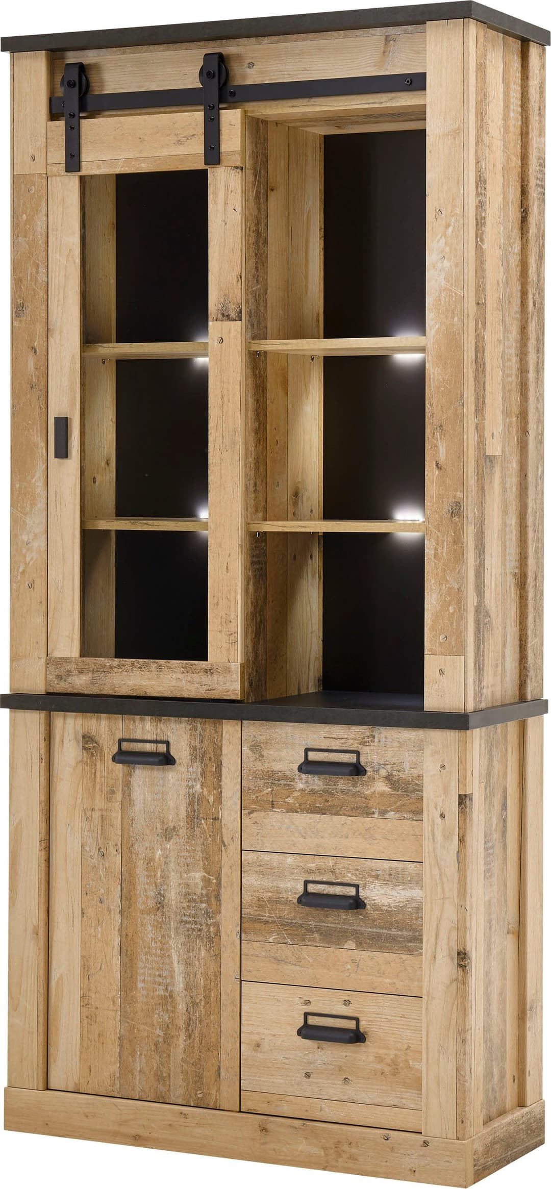 Home affaire Vitrine SHERWOOD | Holztöne