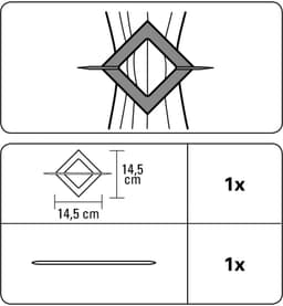 GARDINIA Dekoklammer Uranus | Silber