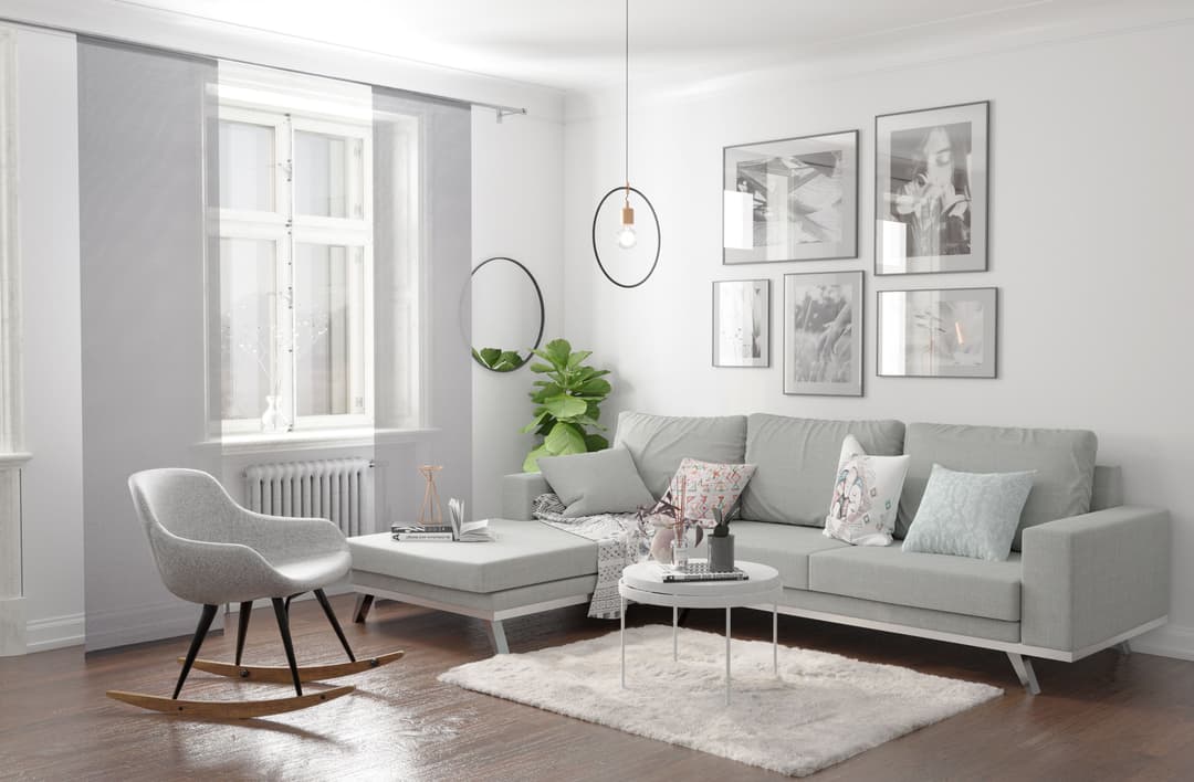 HOMING Schiebegardine Manhattan | Silber