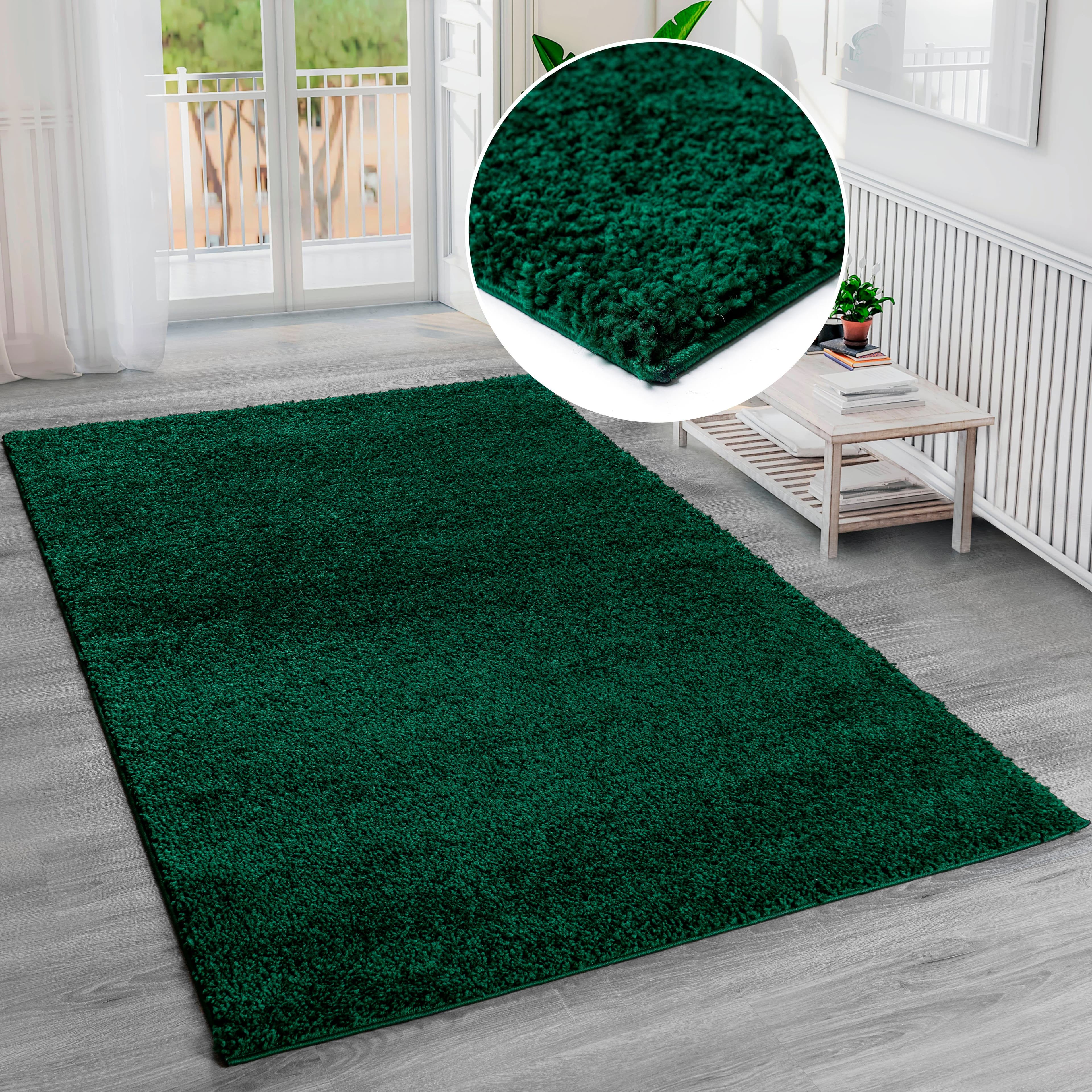 Bruno Banani Shaggy Soft Hochflor-Teppich | Grün