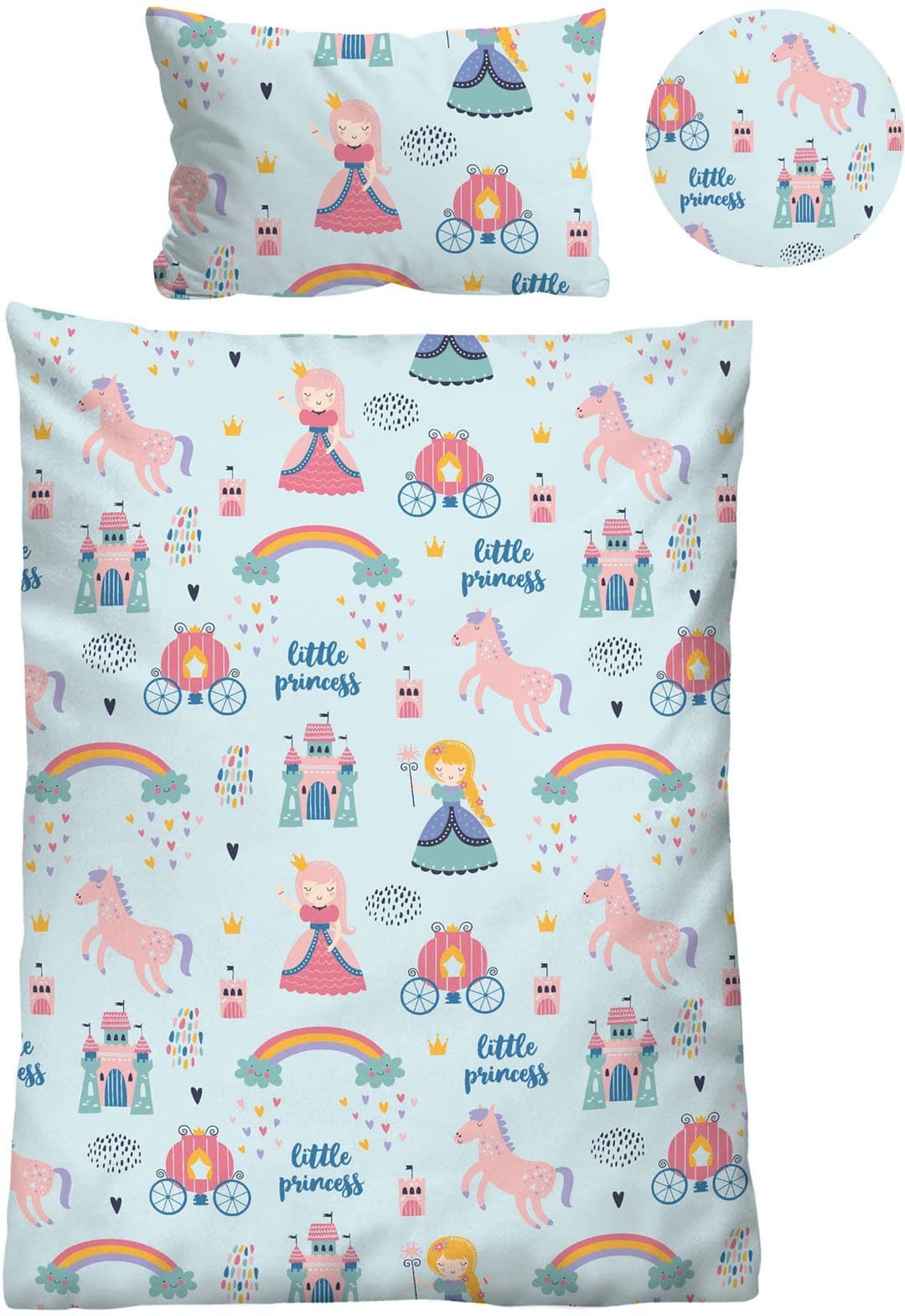 Biberna Bettwäsche kleine Prinzessin | Blau