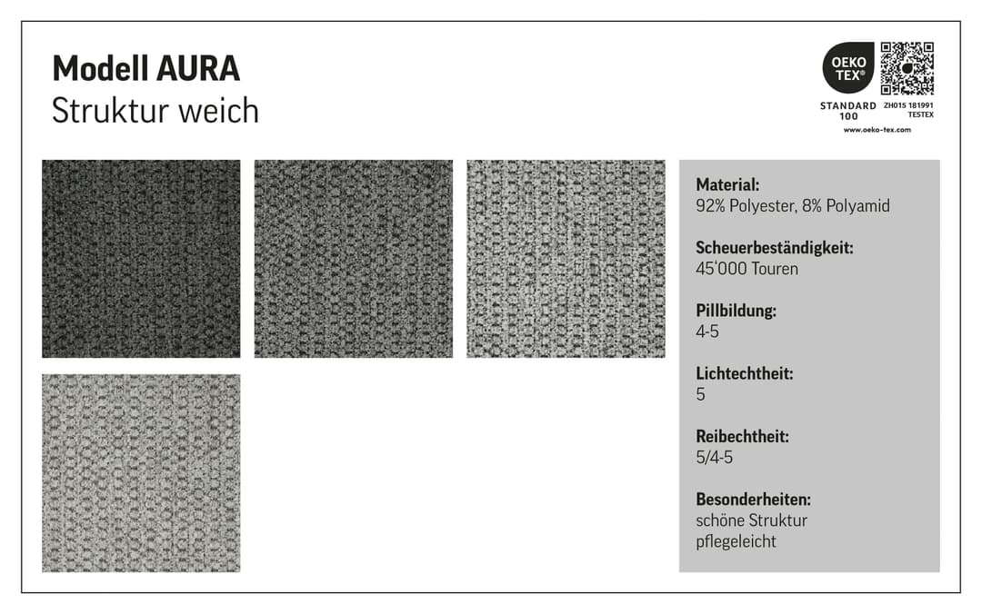 COTTA Ecksofa Aura L-Form | Beige