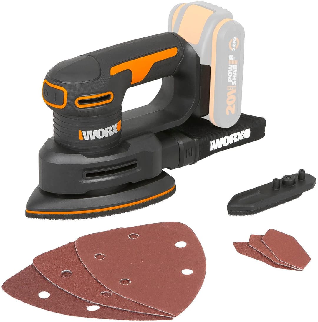 Worx Akku-Tellerschleifer WX822.9 | Schwarz