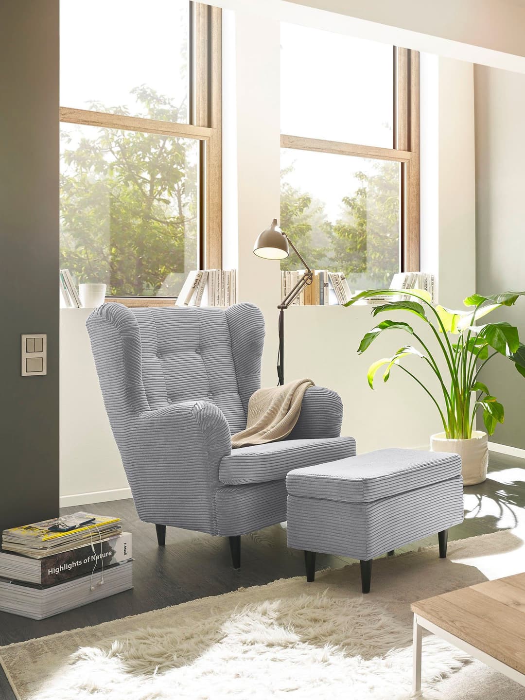 ED EXCITING DESIGN Hocker Oskar | Grau