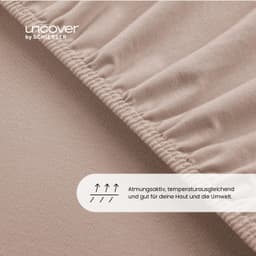 uncover by SCHIESSER Spannbettlaken New Jersey | Beige