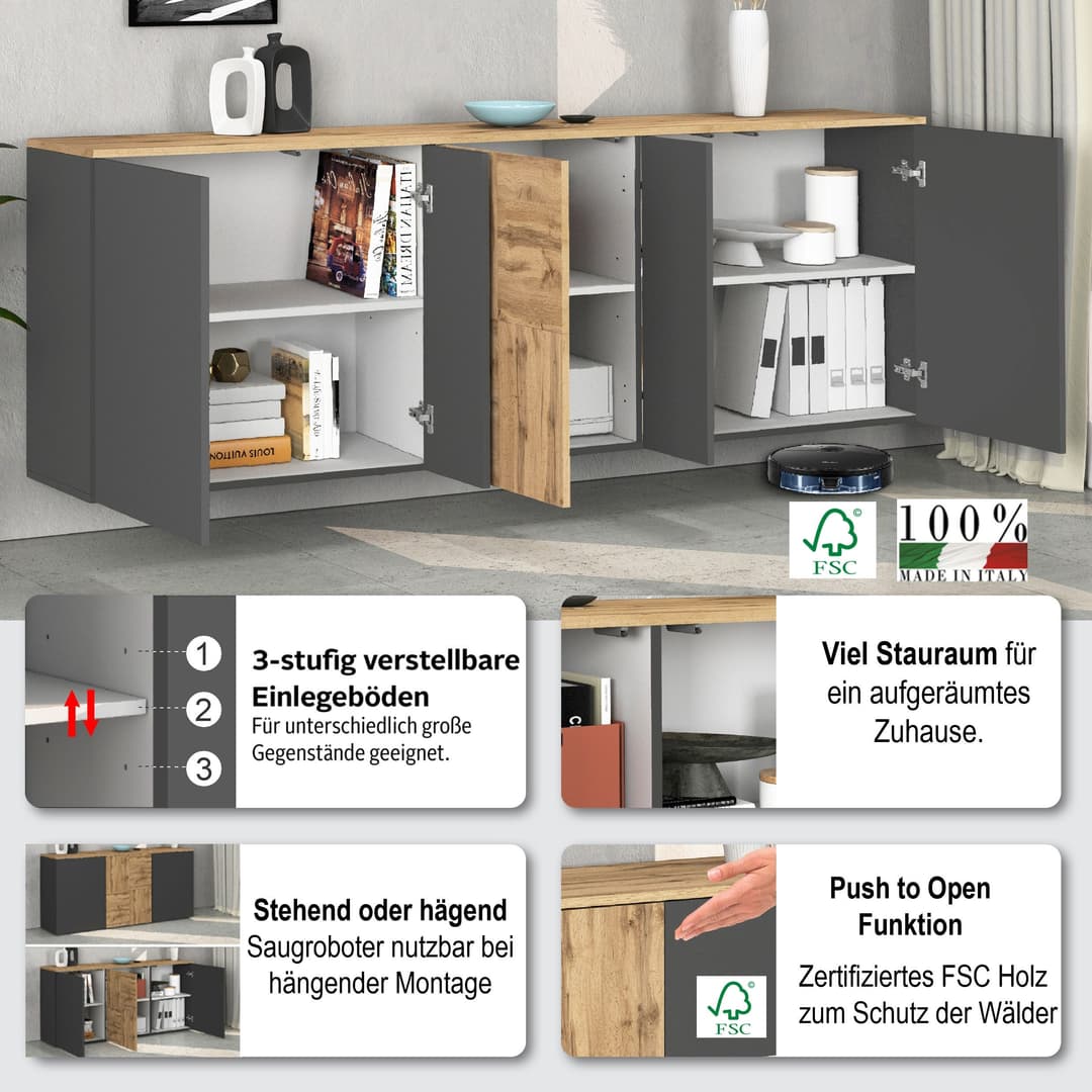 OTTO home Sideboard ISEO | Mehrfarbig