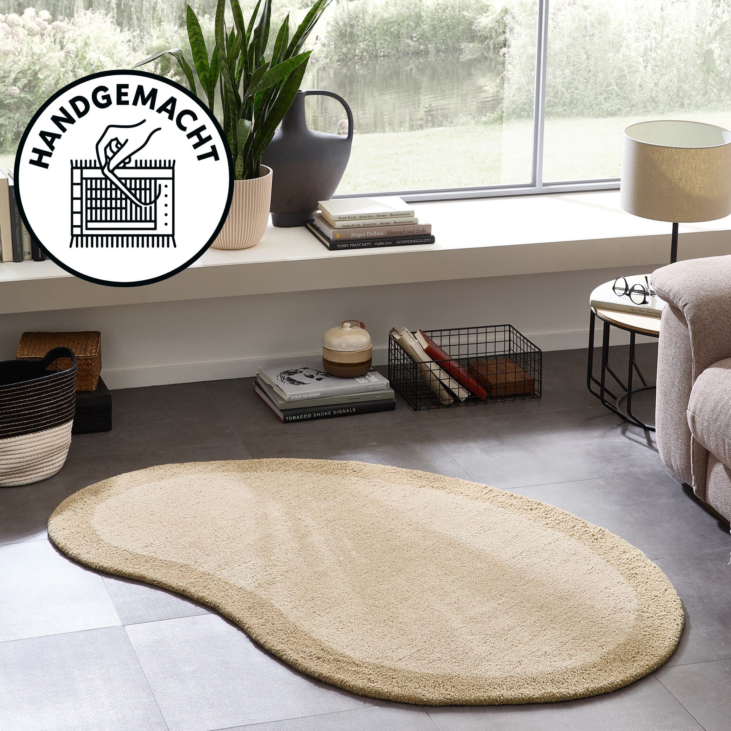 THEKO Wollteppich Gabbeh Super | Beige