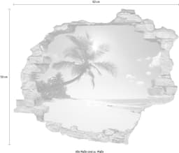 queence Wandtattoo Paradies | Blau