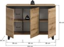 Home affaire Sideboard TOMA | Holztöne 5