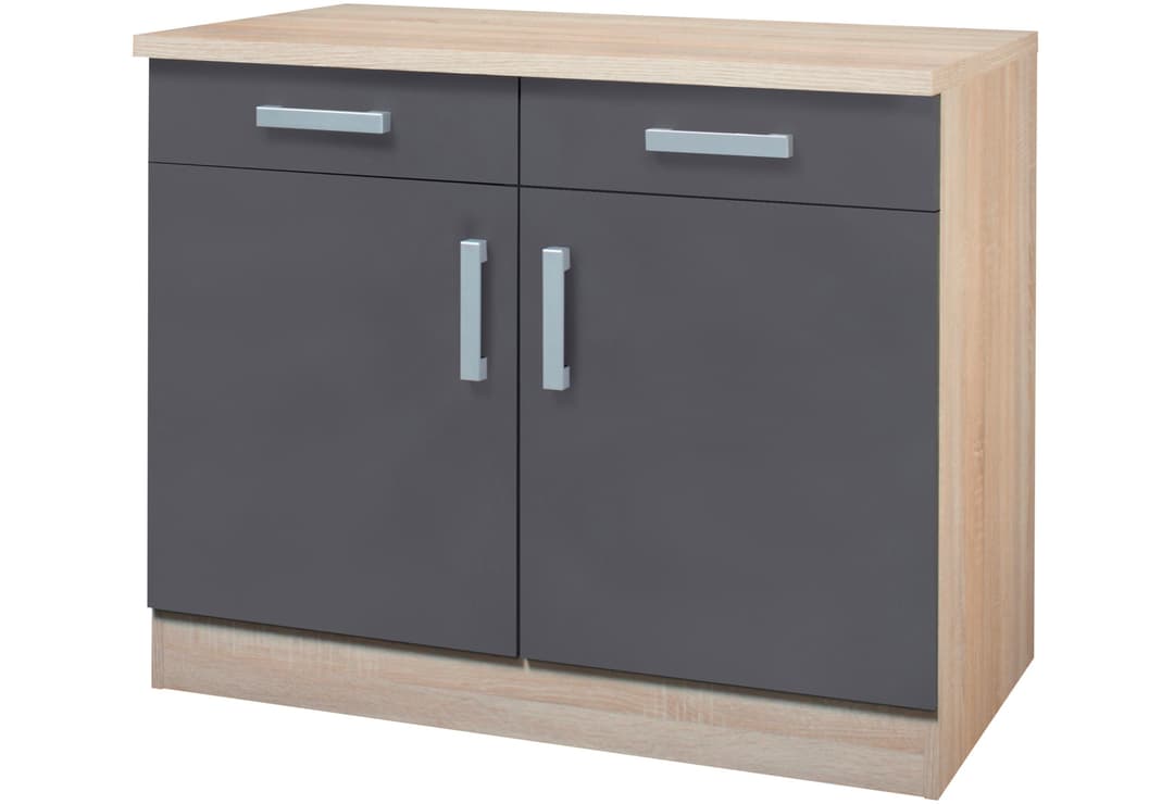 KOCHSTATION Unterschrank KS-Toronto | Braun
