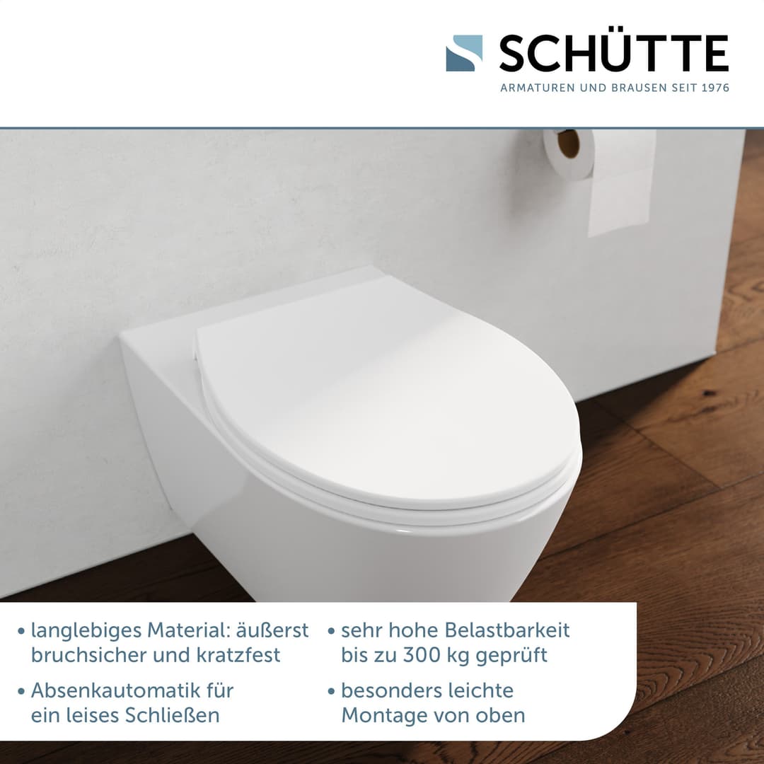 Schütte WC-Sitz WHITE PREMIUM | Weiß