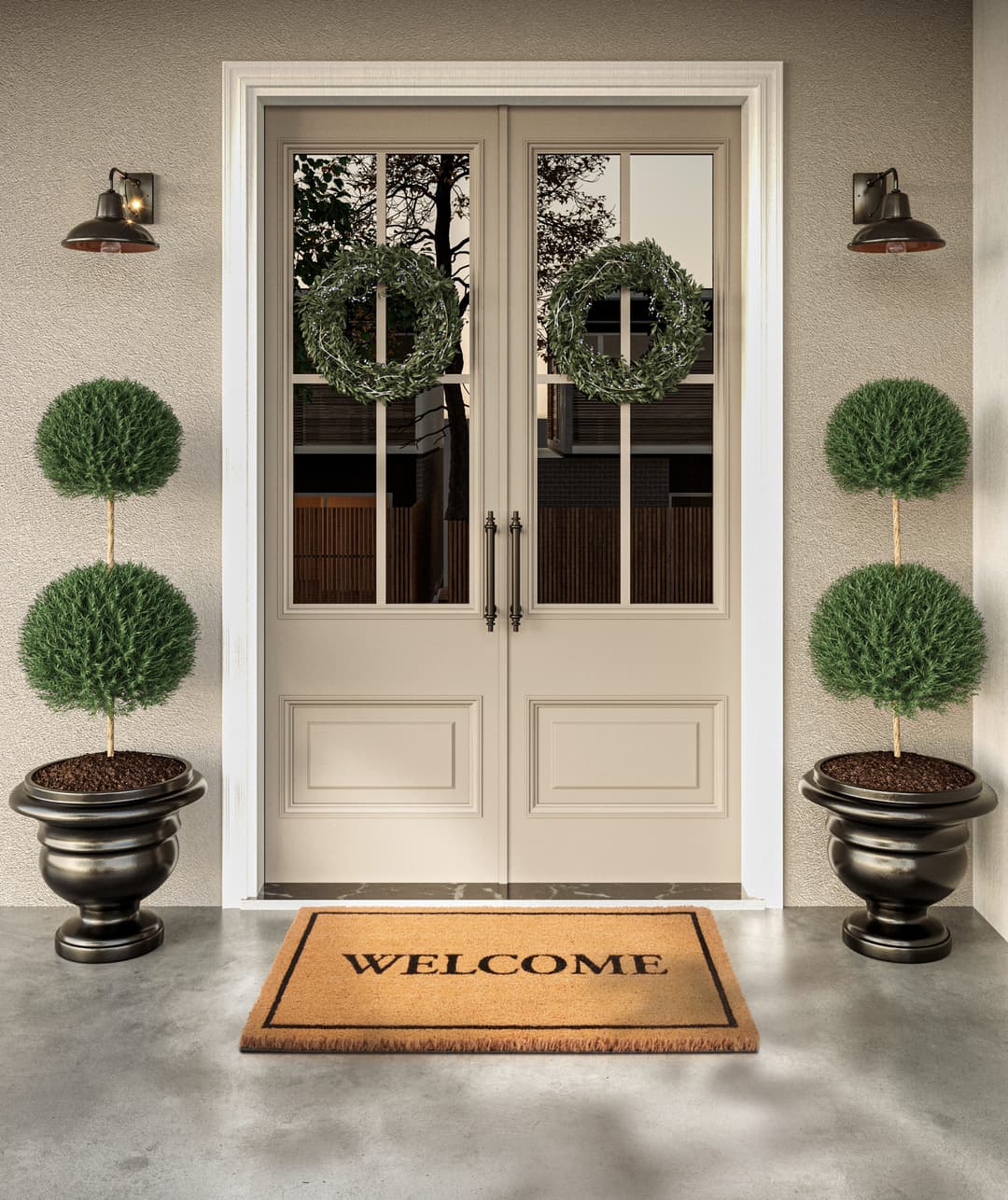 Villeroy & Boch Fußmatte Caroline Welcome | Holztöne