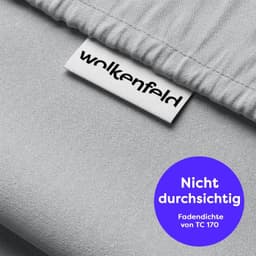 Wolkenfeld Bettwäsche Renforcé | Grau