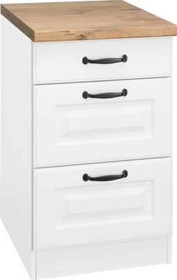wiho Küchen Unterschrank Erla | Weiß