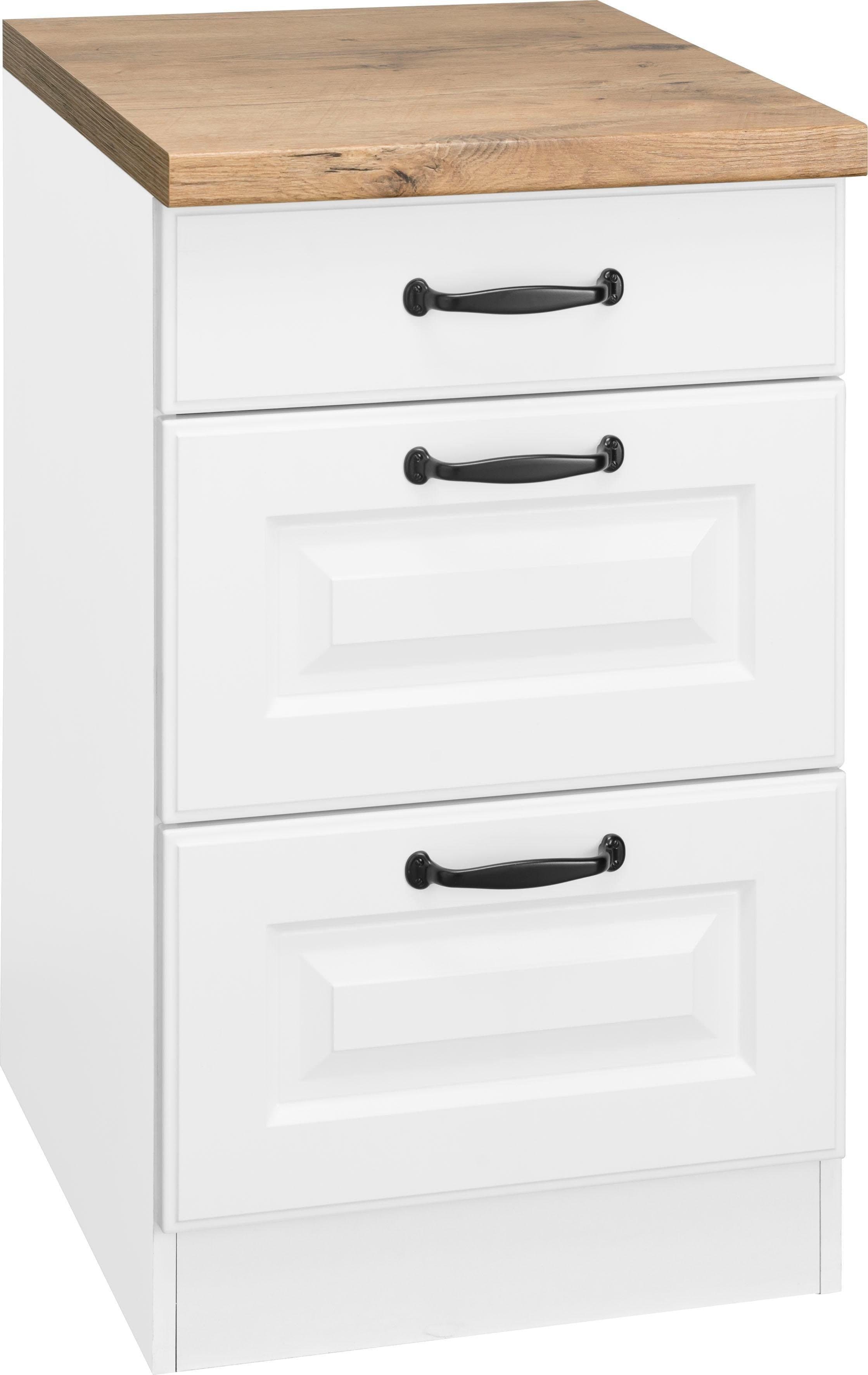 wiho Küchen Unterschrank Erla | Weiß