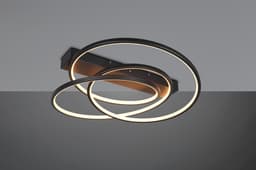 TRIO Leuchten LED Deckenleuchte DARVIN | Schwarz