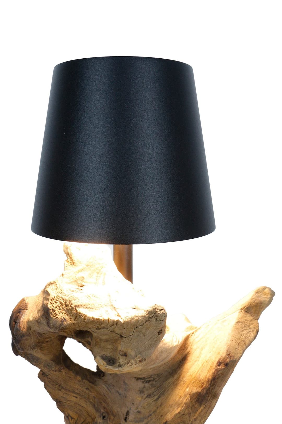SalesFever LED Tischleuchte Akku | Braun