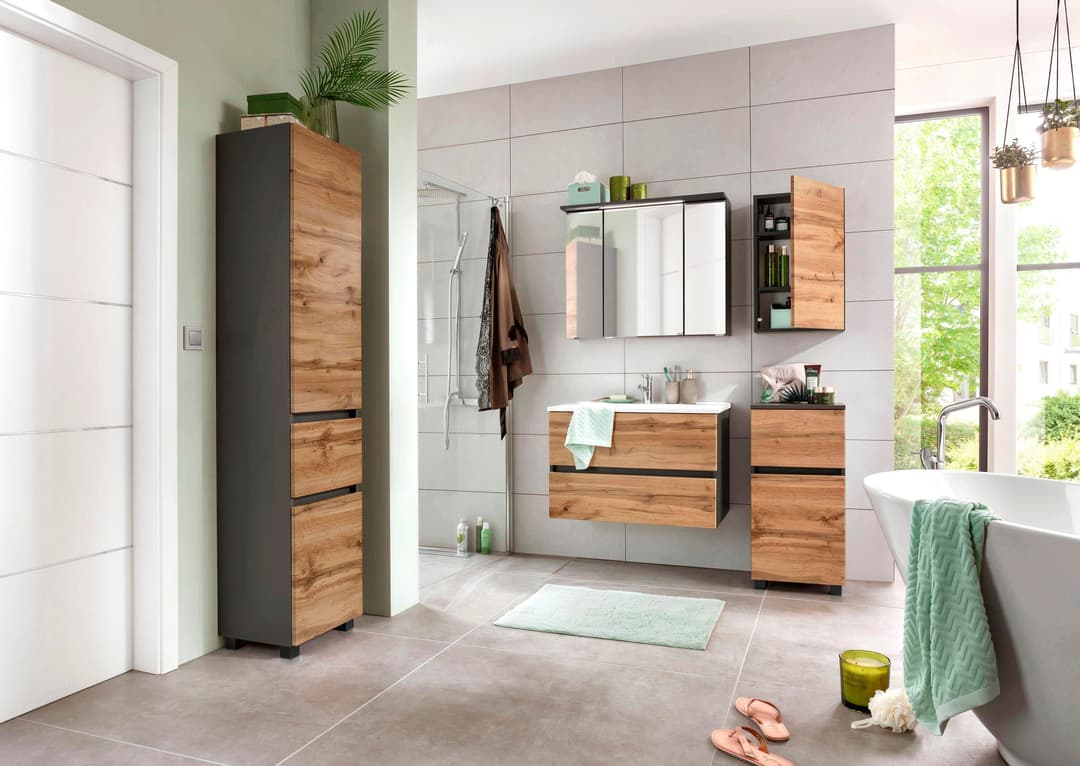 welltime Hängeschrank Lucca | Holztöne