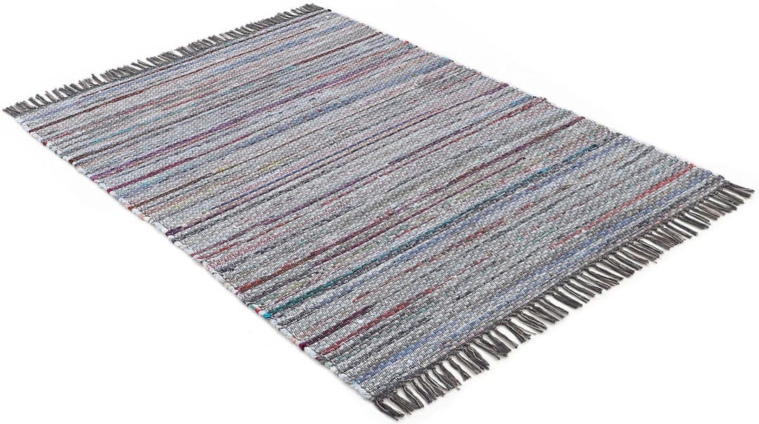 carpetfine Teppich Kelim Chindi | Grau