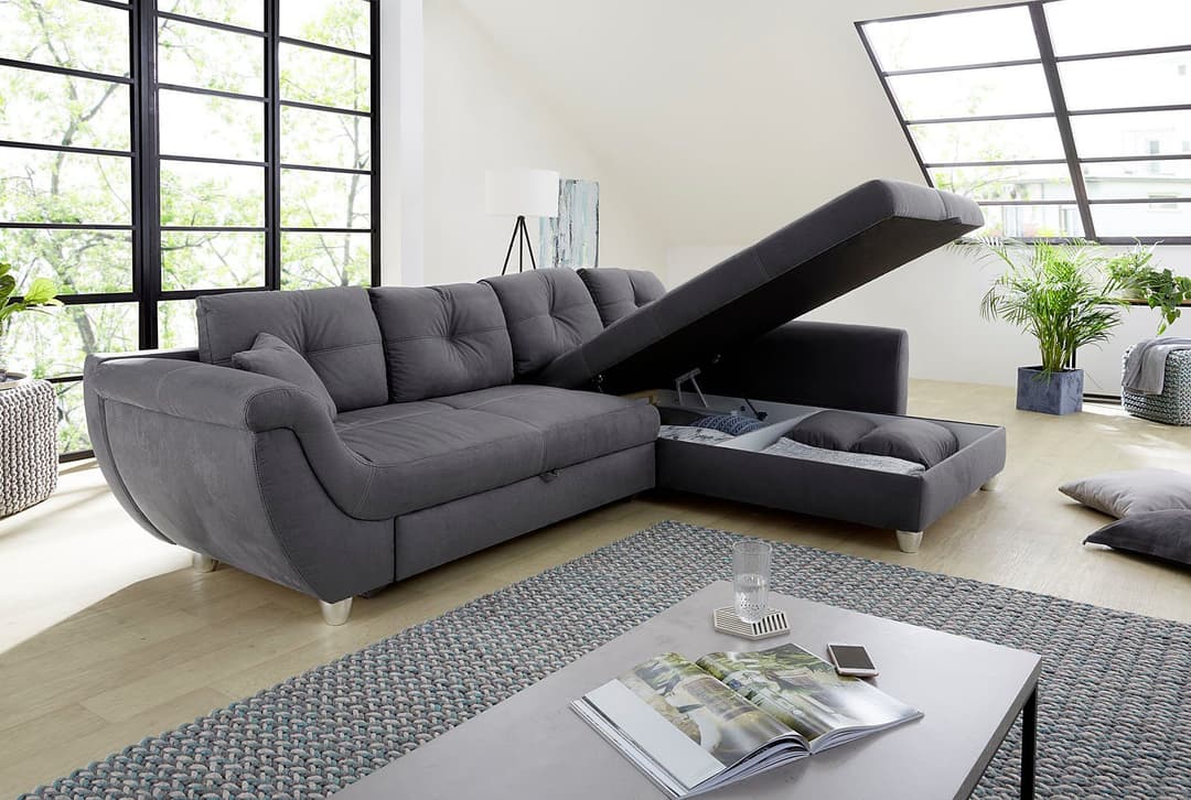 Jockenhöfer Gruppe Ecksofa Maranello | Grau