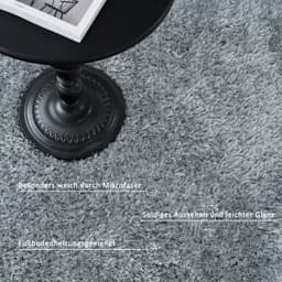 OTTO home Micro Shaggy Hochflor-Teppich | Grau