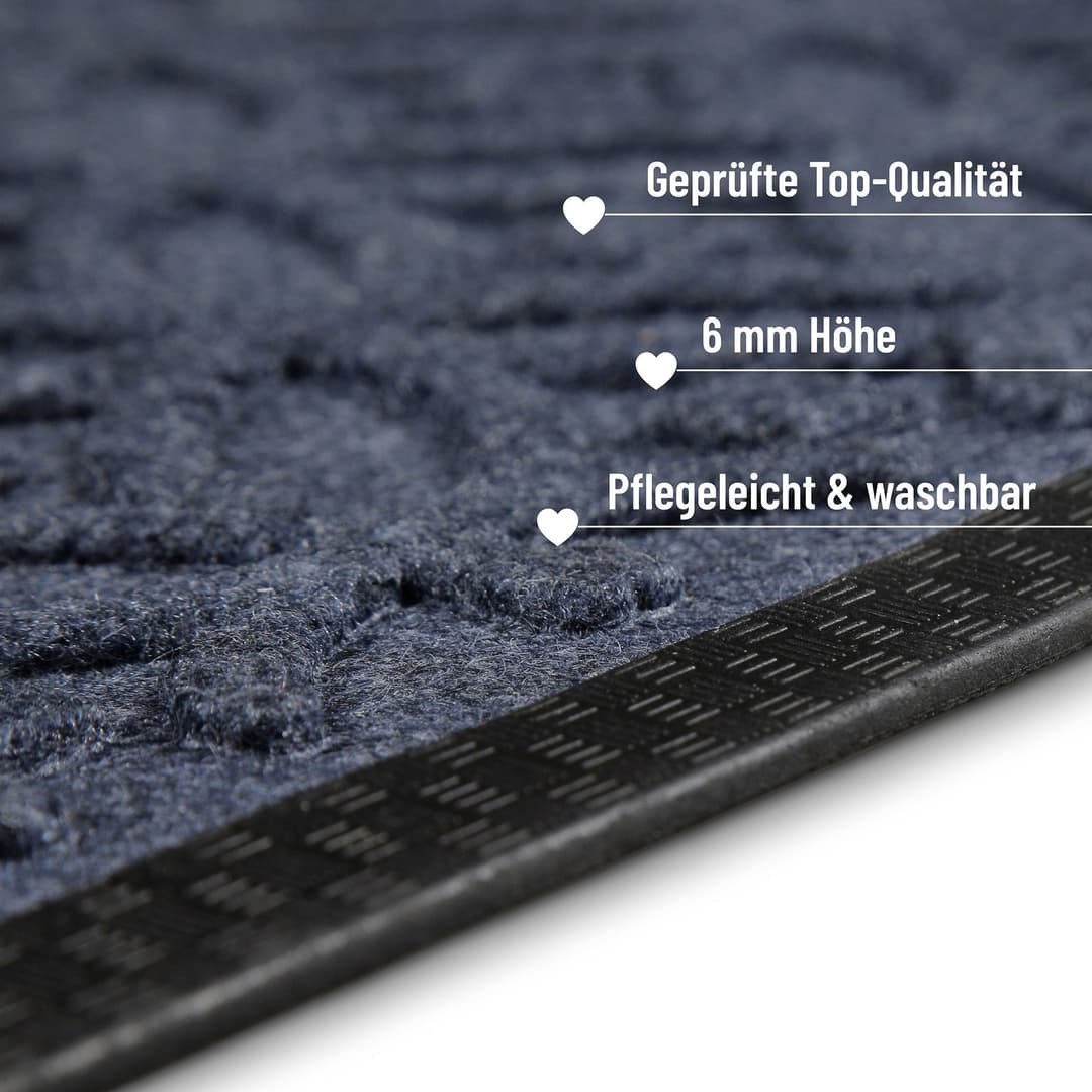 Wecon home Fußmatte Midnight Mosaic | Grau