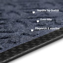Wecon home Fußmatte Midnight Mosaic | Grau