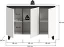Home affaire Sideboard TOMA | Weiß 5