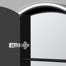 Talos Badezimmerspiegelschrank Talos Black Nova | Schwarz