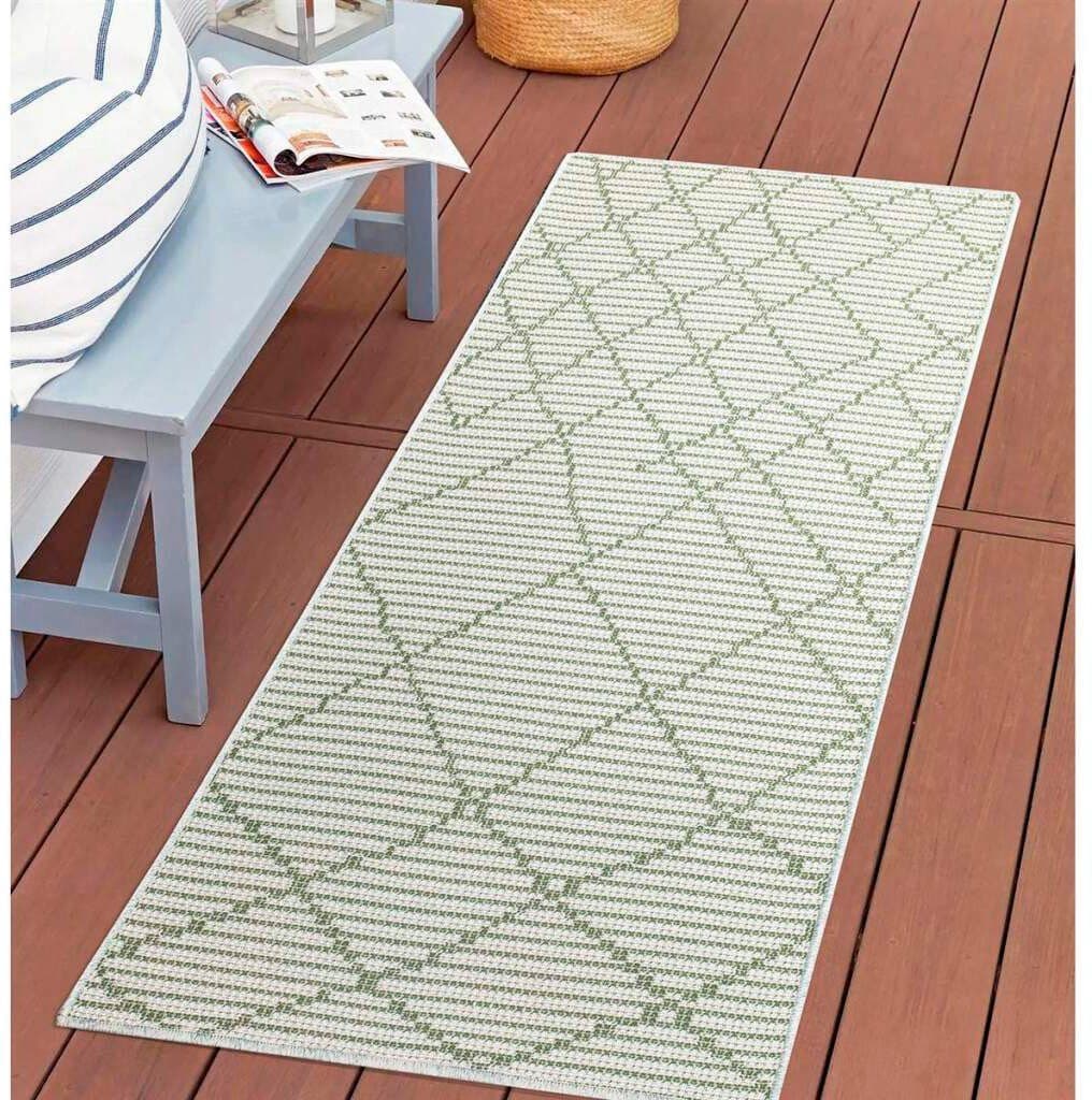 Carpet City Outdoorteppich PALM3526 | Grün