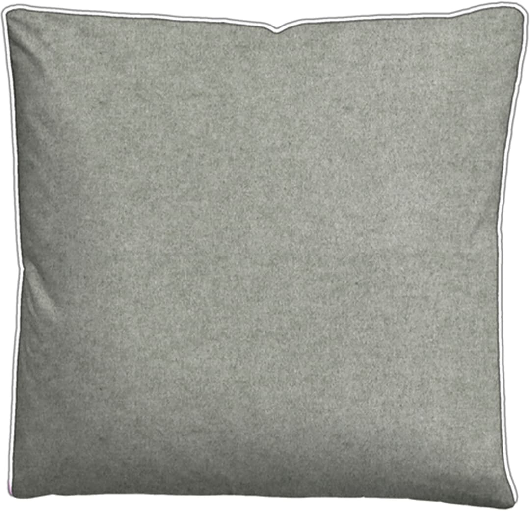 Biberna Kissenbezug Hermal Flanell | Grau