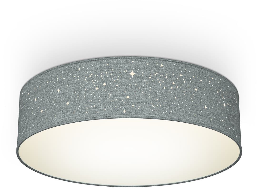 B.K.Licht LED Deckenleuchte | Grau