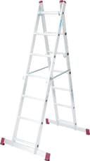 KRAUSE Schiebeleiter Corda, 2x7 Sprossen | Silber 5
