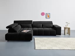 COTTA Ecksofa Orion L-Form | Schwarz