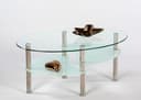 Stolkom Sp.z.o.o. Couchtisch Wave Glastisch | Transparent
